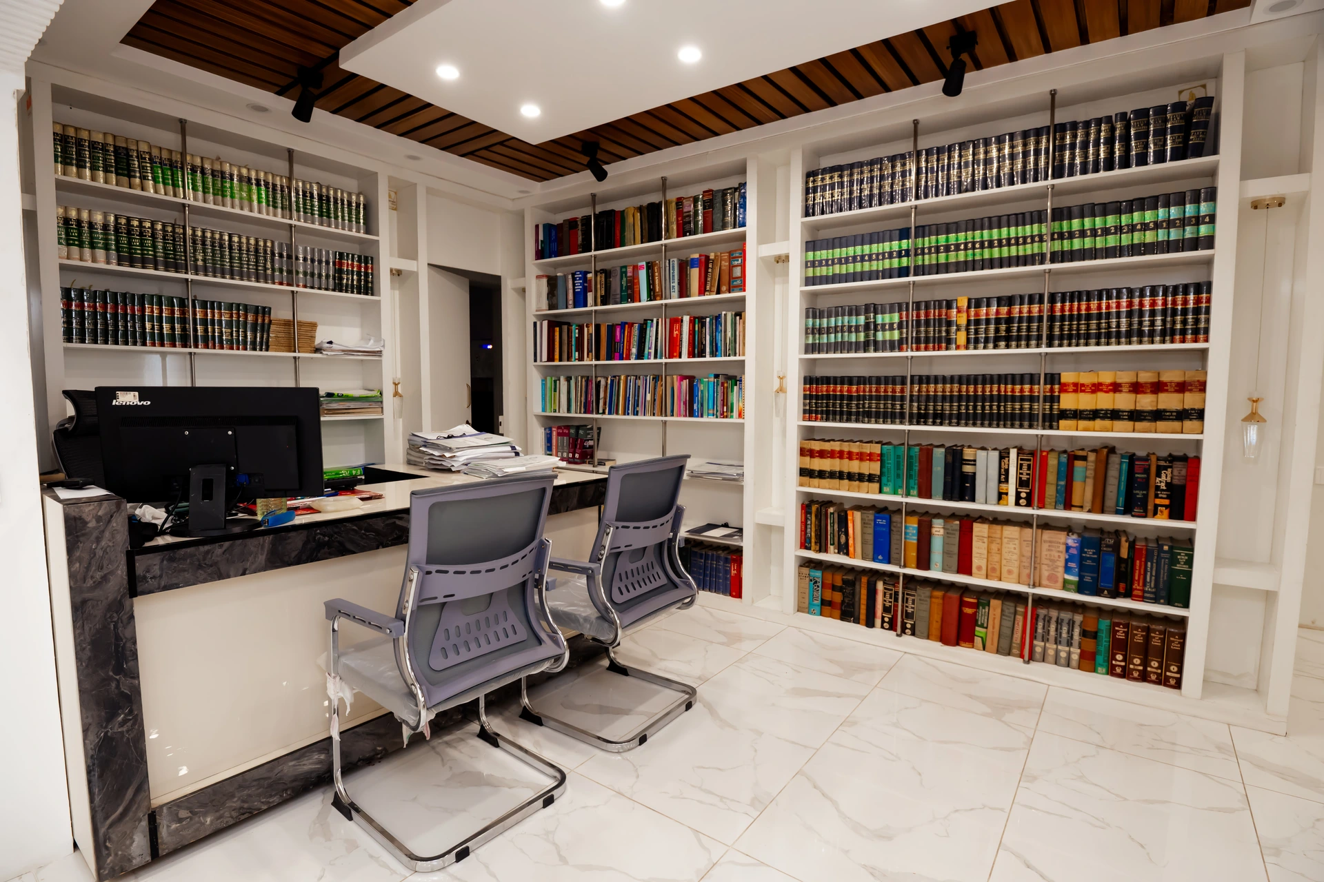 Kolachi & Co. Law Library and Client Consultation Area